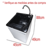 Tanque de Lavar Roupa com Torneira de Bancada + Gabinete Mdf Tanque:preto - 2