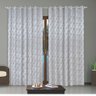 Cortina Sala/Quarto Para Varão Jacquard Inglês 2,80 X 1,80 - Branco - 1