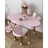 Conjunto de Mesa com Baú Cadeira Infantil Borboleta - 1
