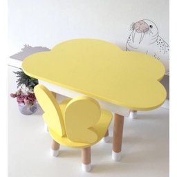 Conjunto de Mesa com Baú Cadeira Infantil Borboleta - 3