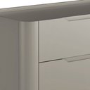 Ver imagem 6 de Cômoda para Quarto Closet Orgânica 3 Gavetas Pés Industrial Preto Bliss I03 Grigio - Lyam Decor