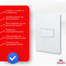 Conjunto Interruptor Simples com Placa Branco Esatta Weg - 6