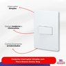 Conjunto Interruptor Simples com Placa Branco Esatta Weg - 5