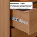 Ver imagem 3 de Guarda-Roupa Casal Modulado 8 Portas 6 Gavetas 275cm Multimóveis Crrui-GRP117 Madeirado/Branco