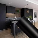 Ver imagem 1 de Papel Adesivo Tipo Contact Preto Fosco Lavavel com 5 Metros Paredes/Móveis/Eletrodomésticos