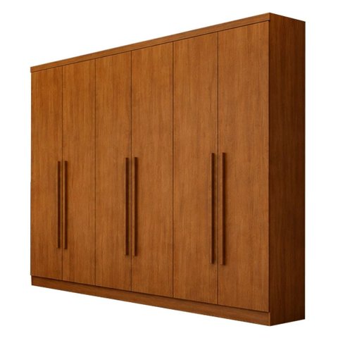Guarda Roupa Casal Jalisco 6 Portas 8 Gavetas Cinamomo - Novo Horizonte