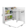 Escrivaninha Mesa Dobrável Funcional Branco - Móveis Estrela - 4