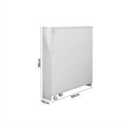 Escrivaninha Mesa Dobrável Funcional Branco - Móveis Estrela - 2