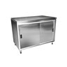 Armário Aço Inox com 1 Prateleira Interna e 2 Portas de Correr - 100x70x90cm - Brascool - 1