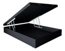 Ver imagem 1 de Cama Box Baú Casal Sintético Preto 38x138x188