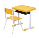 Ver imagem 3 de Kit Escolar Individual – (Mesa e Cadeira) – Infantil 03 a 06 Anos – Realplast - Cor Amarelo - 41087