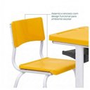 Ver imagem 6 de Kit Escolar Individual – (Mesa e Cadeira) – Infantil 03 a 06 Anos – Realplast - Cor Amarelo - 41087