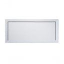 Ver imagem 2 de Cabeceira Casal Reta Luxo 140x60 Courino Branco - Tachas Fumê