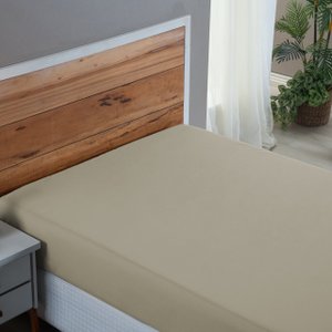 Roupa de Cama Casal Percal 200 Fios 100% Algodão Santista com Elástico Avulso Hotel Pousada:avela