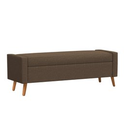 Recamier Bau Londres 1,20m Suede Marrom - Clique Decor Clique Decorações - 2