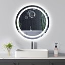 Ver imagem 1 de Espelho redondo jateado iluminado com led frio frontal 70cm Woodglass redondo 70cm frio
