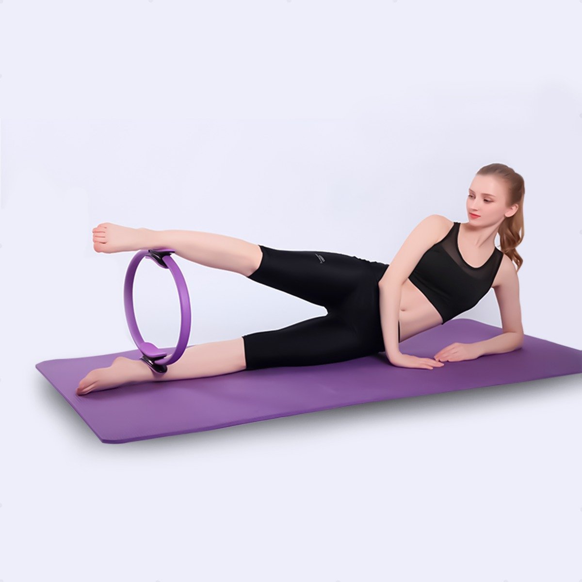 Anel De Pilates Yoga Tonificador Aro Mágico Fisio Flexível - 5