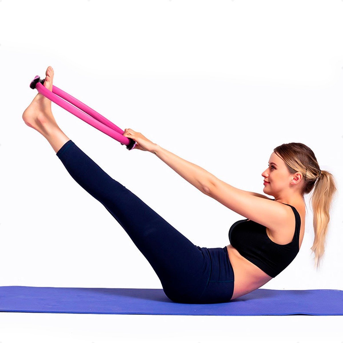 Anel De Pilates Yoga Tonificador Aro Mágico Fisio Flexível - 7