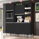 Ver imagem 5 de Armário para Cozinha Kit Isabel Preto Fosco - Ajl