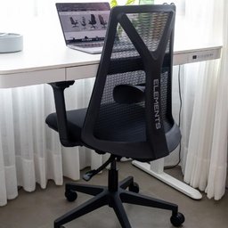 Kit 6 Cadeiras Escritório Presidente Ergonômica Nr17 Elements Apoio Lombar Preta - 5