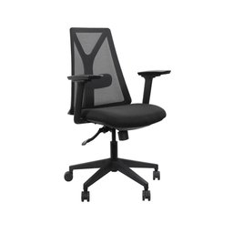 Kit 6 Cadeiras Escritório Presidente Ergonômica Nr17 Elements Apoio Lombar Preta - 3
