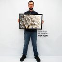 Ver imagem 2 de Quadro Decorativo Floral Luxo Primavera Branca em Moldura Caixa Tacolado Moldura Caixa 3cm Madeira C