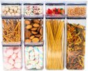 Ver imagem 6 de Kit 10 Potes Herméticos Quadrados Acrílico Organizador de Despensa