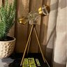 Escultura Telescópio Tripé Dourado Decorativo 25x20x10cm - 2