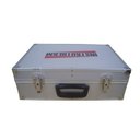 Ver imagem 5 de Kit 5 Maleta Transporte Alumínio 34x24x15cm Ferramentas Pesca Divisórias Ajustáveis Removível Chave 