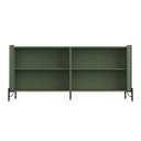 Ver imagem 2 de Aparador Buffet Porta Sextavada 180cm Pés Metal 100% Mdf Cor:musgo com Preto