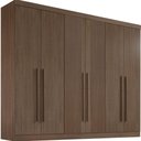 Ver imagem 5 de Guarda Roupa da Vinci Plus Ripado Castanho 6 Portas 6 Gavetas D’doro