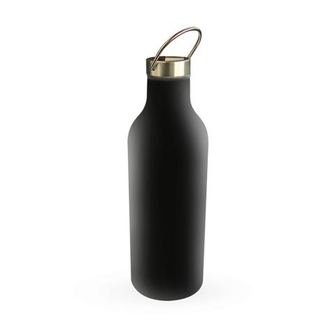 Garrafa Térmica 500ml Aço Inoxidável Parede Dupla Modelo Esporte com Alça Conserva Quente e Frio:pre