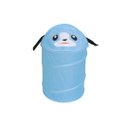 Ver imagem 1 de Cesto de Roupas Organizador Brinquedos Dobrável Infantil Multiuso - Cachorrinho Azul
