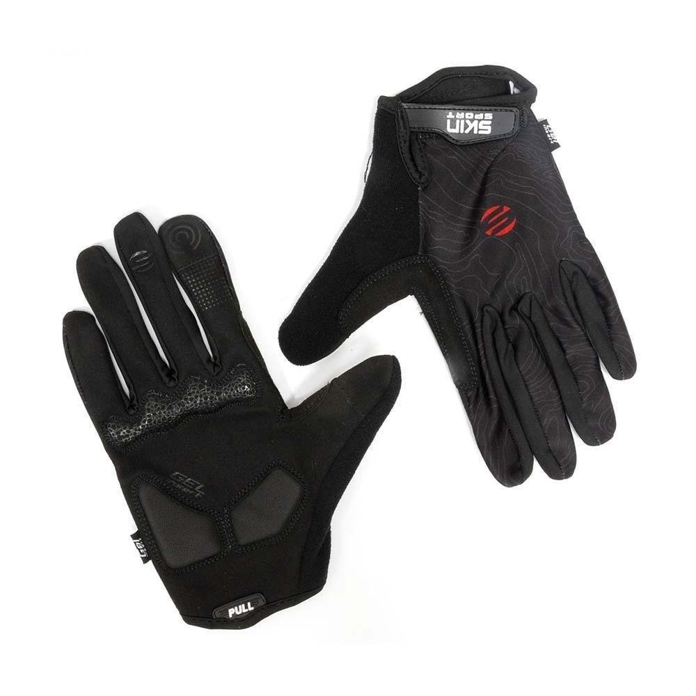 Luva Ciclismo Dedo Longo Skin Sport Air Gel -Preto-3G