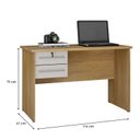 Ver imagem 3 de Mesa para Computador Byte e Multiuso Flex Cinamomo Off White - Valdemóveis