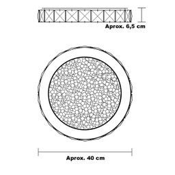 Lustre Plafon Vision 40CM 24W 3000K - 2