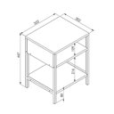 Ver imagem 5 de Kit Quarto Solteiro C/ Cama e Mesa de Cabeceira Montana/preto Tb800 Art In Móveis