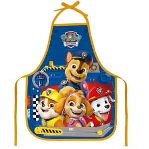 Avental Infantil Escolar Estampado Patrulha Canina Azul Dac