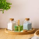 Ver imagem 2 de 5 Pratos Redondos Bambu 20cm Bandejas Servir Decorar Multiuso Round Lyor