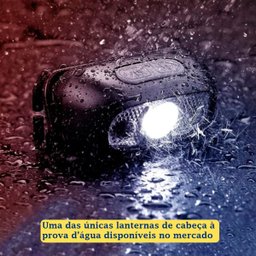 Lanterna de Cabeça Led Recarregável Prova D'água - 5