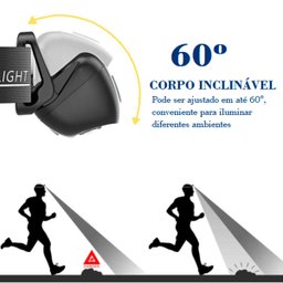 Lanterna de Cabeça Led Recarregável Prova D'água - 8