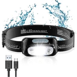 Lanterna de Cabeça Led Recarregável Prova D'água - 1
