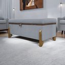 Ver imagem 3 de Puff Recamier Versallies 150 Cm Concreto Bouclé