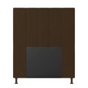 Ver imagem 4 de Cabeceira Solteiro Cama Box 90cm para Quarto Malibu Suede Marrom M11 - D’Rossi