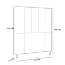 Ver imagem 3 de Cabeceira Solteiro Cama Box 90cm para Quarto Malibu Suede Marrom M11 - D’Rossi