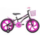 Ver imagem 1 de Bicicleta Infantil Houston Tina Aro 16 Preta