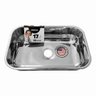 5 Cubas Pia Inox N2 56x34x17 Aço 430 Cozinha As Atacado Kit - 3