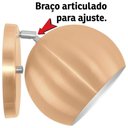 Ver imagem 3 de Arandela Retrô Bola Lavabo Banheiro Corredor Sacada Cobre