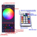 Ver imagem 6 de Fita Led Aplicativo App Controle 5 Metros Celular Smartphone Cores Rgb Ajustavel Ip68 Decoraçao Nata