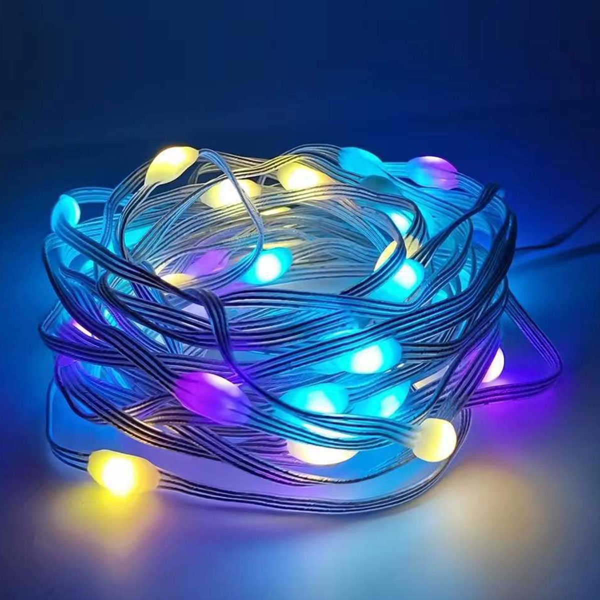 Fita Led Aplicativo App Controle 5 Metros Celular Smartphone Cores Rgb Ajustavel Ip68 Decoraçao Nata - 5